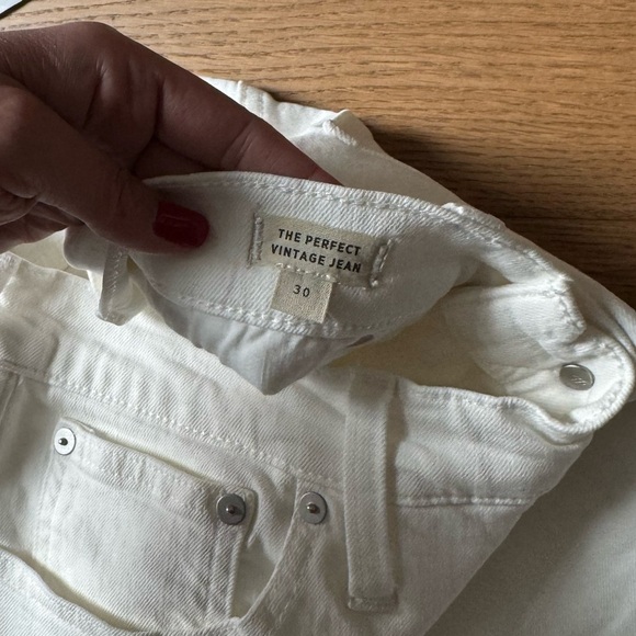 Madewell The Perfect Vintage Jean - Size 30 Petite - NWT - White Denim - Picture 7 of 10